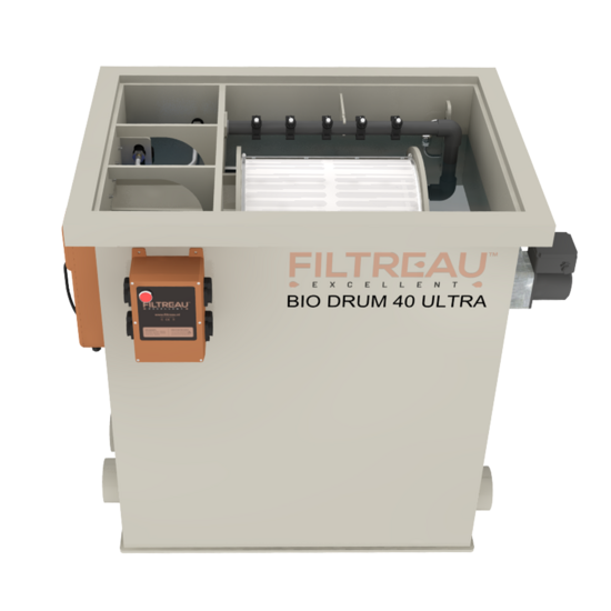 Filtreau WMC Bio Drum 40 Ultra Gravity trommelfilter - Filtreau