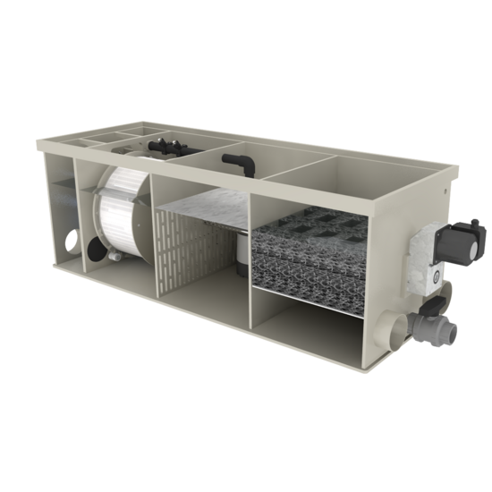 Filtreau WMC Combi Drum 10/15 S Low In Line Gravity - Filtreau