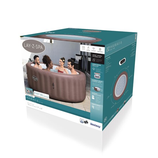Lay-Z Spa Hawaii smart airjet 6 Terracotta - Lay-Z