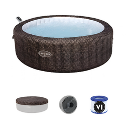 Spa Bali smart airjet 7 bruin rotan - Lay-Z
