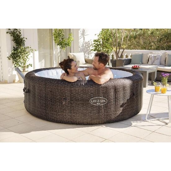 Lay-Z Spa Bali smart airjet 7 bruin rotan - Lay-Z