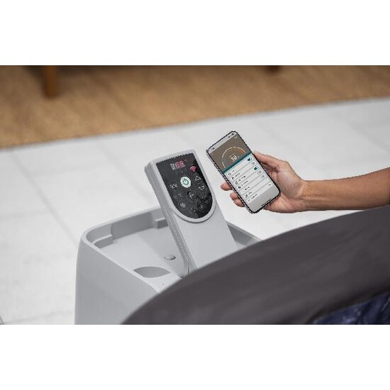 Lay-Z Spa Mykonos smart hydrojet 6 Grijs - Lay-Z