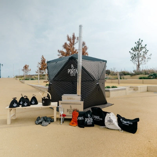 HEX houtgestookte buitensauna voor 4–6 personen