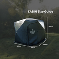 PortaSauna KABIN houtgestookte buitensauna voor 6–8 personen – complete set met kachel en cederhouten bank