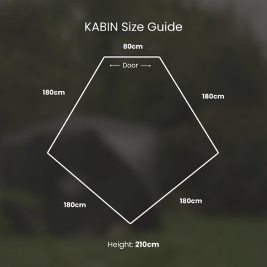 PortaSauna KABIN houtgestookte buitensauna voor 6–8 personen – complete set met kachel en cederhouten bank