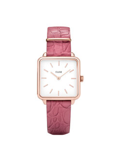 Cluse La Tétragone Rosé Alligator - CW0101207020