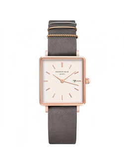 Rosefield The Boxy Elephant Grey Roségold - QWGR-Q12