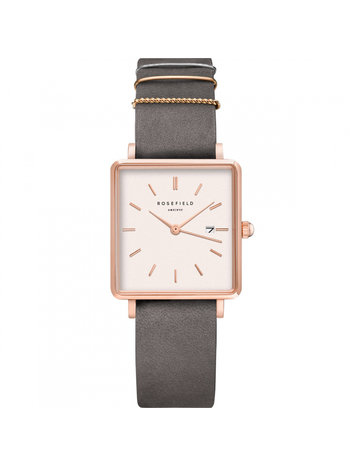 Rosefield The Boxy Elephant Grey Roségold - QWGR-Q12