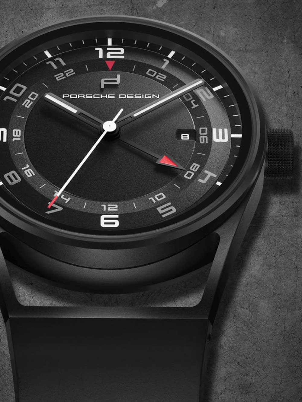 Porsche Design 1919 Globetimer Black & Rubber