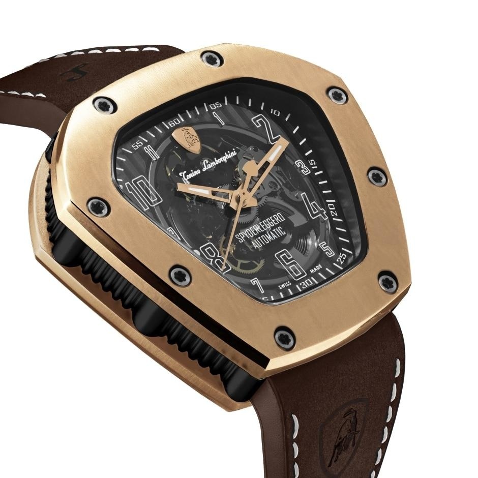 Tonino Lamborghini Spyderleggero Skeleton Watch IP Rose Gold TLF-T06-5