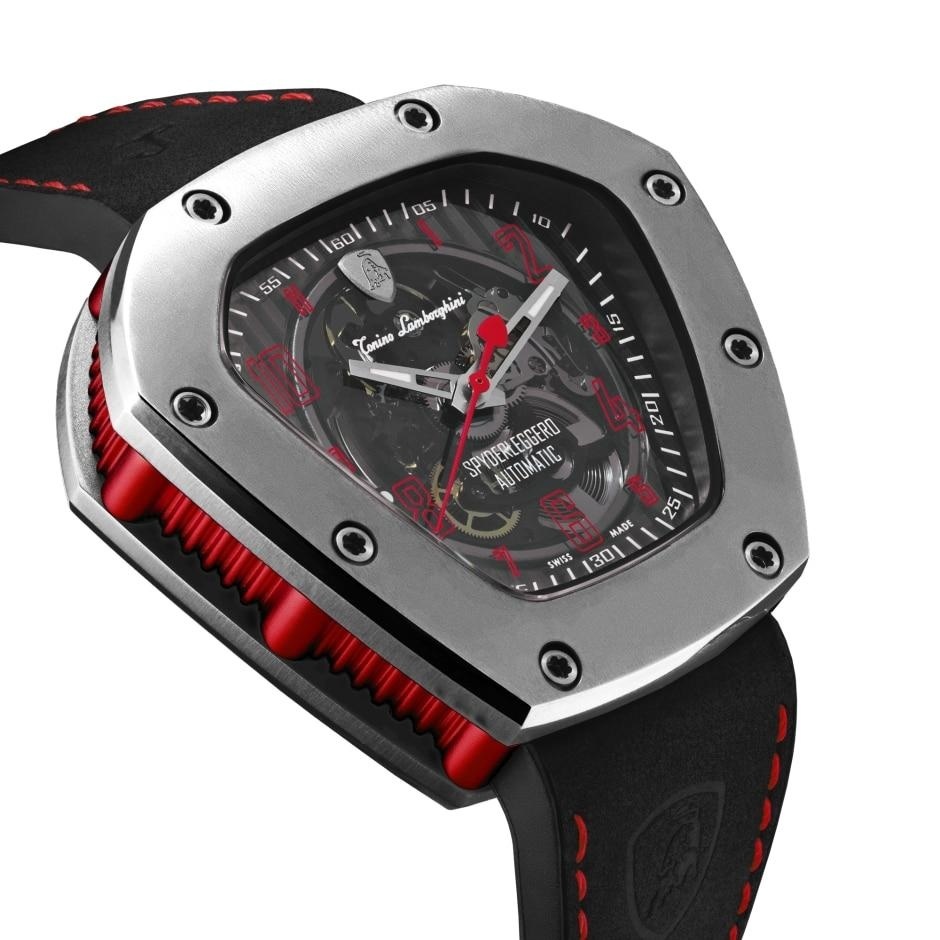 Tonino Lamborghini Spyderleggero Skeleton automatic watch red TLF-T06-2