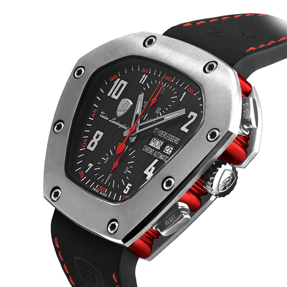 Tonino Lamborghini Spyderleggero Chrono automatic watch red