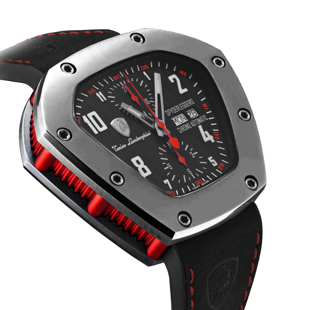 Tonino Lamborghini Spyderleggero Chrono automatic watch red