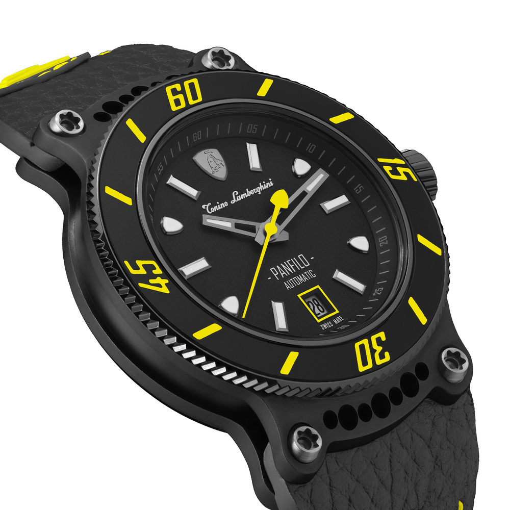Tonino Lamborghini Panfilo automatic watch yellow