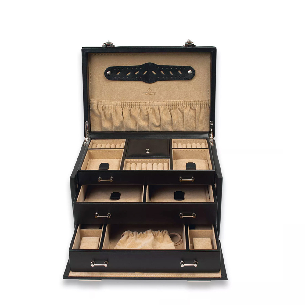 WINDROSE Schmuck- & Uhrenkoffer Ambience 4 - Schwarz