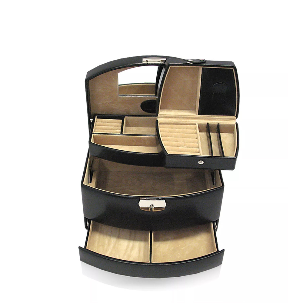 WINDROSE Schmuckkästchen Merino 15 - Schwarz