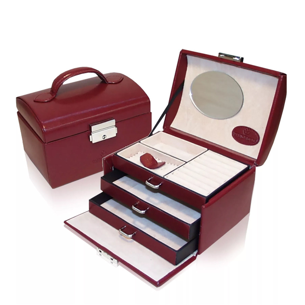 WINDROSE Schmuckkästchen Merino 10 - Rot