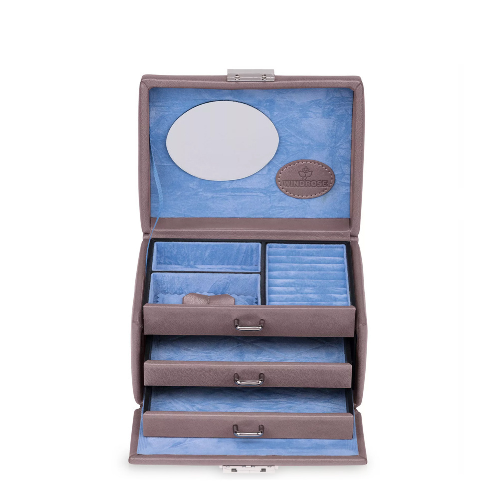 WINDROSE Schmuckschatulle Merino Moda - Grau S