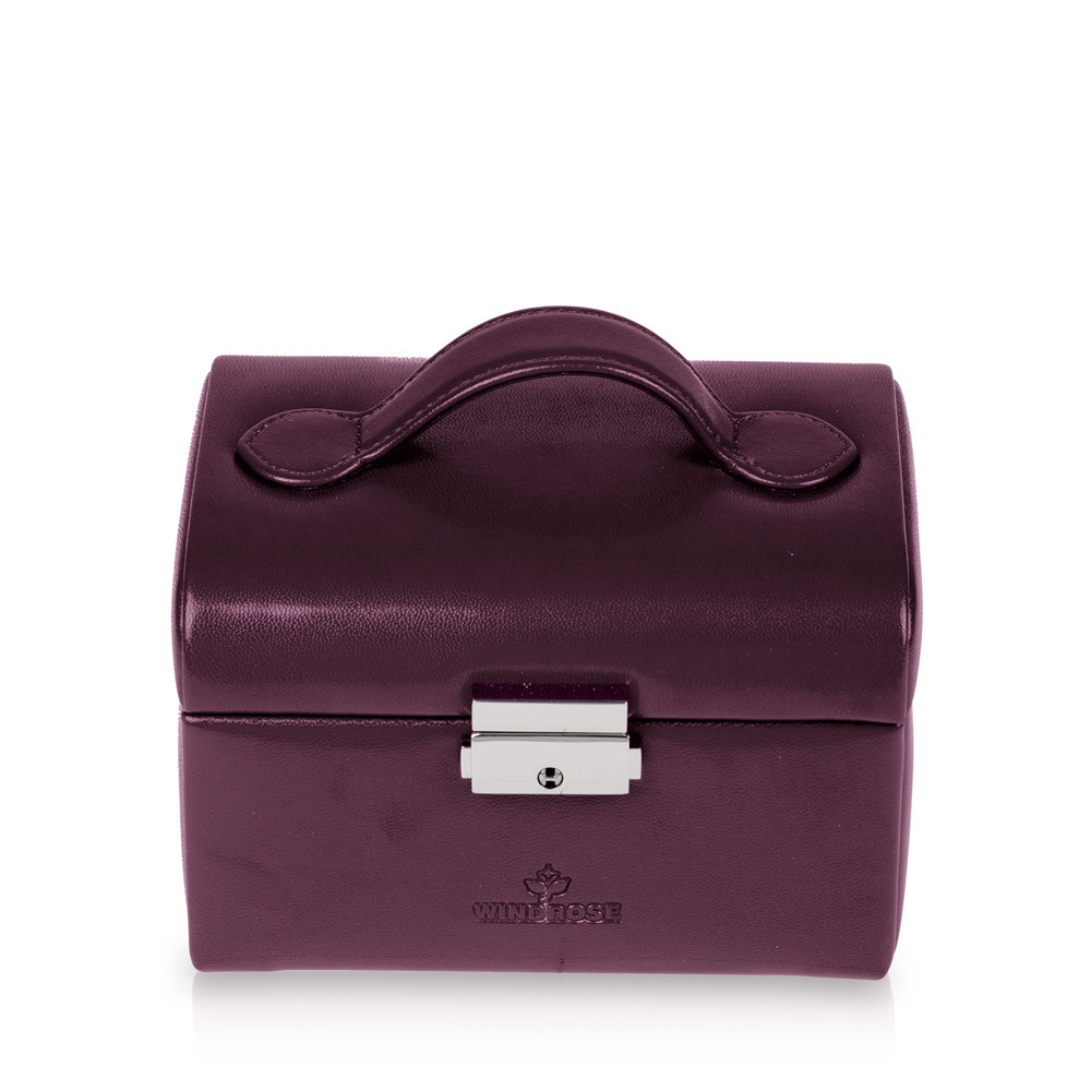 WINDROSE Schmuckschatulle Merino Moda Aubergine S
