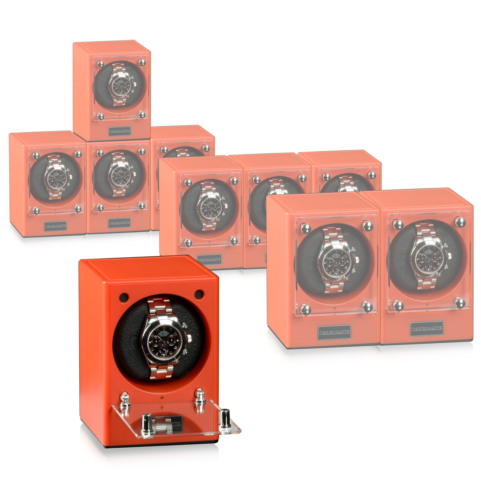 Designhütte  Uhrenbeweger Piccolo 3er Set - Coral