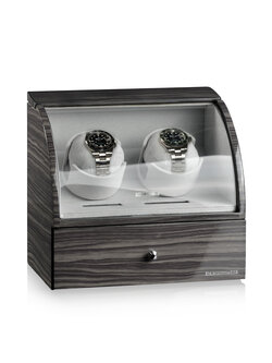 Designhütte Uhrenbeweger Basel 2 LCD - Dark Oak