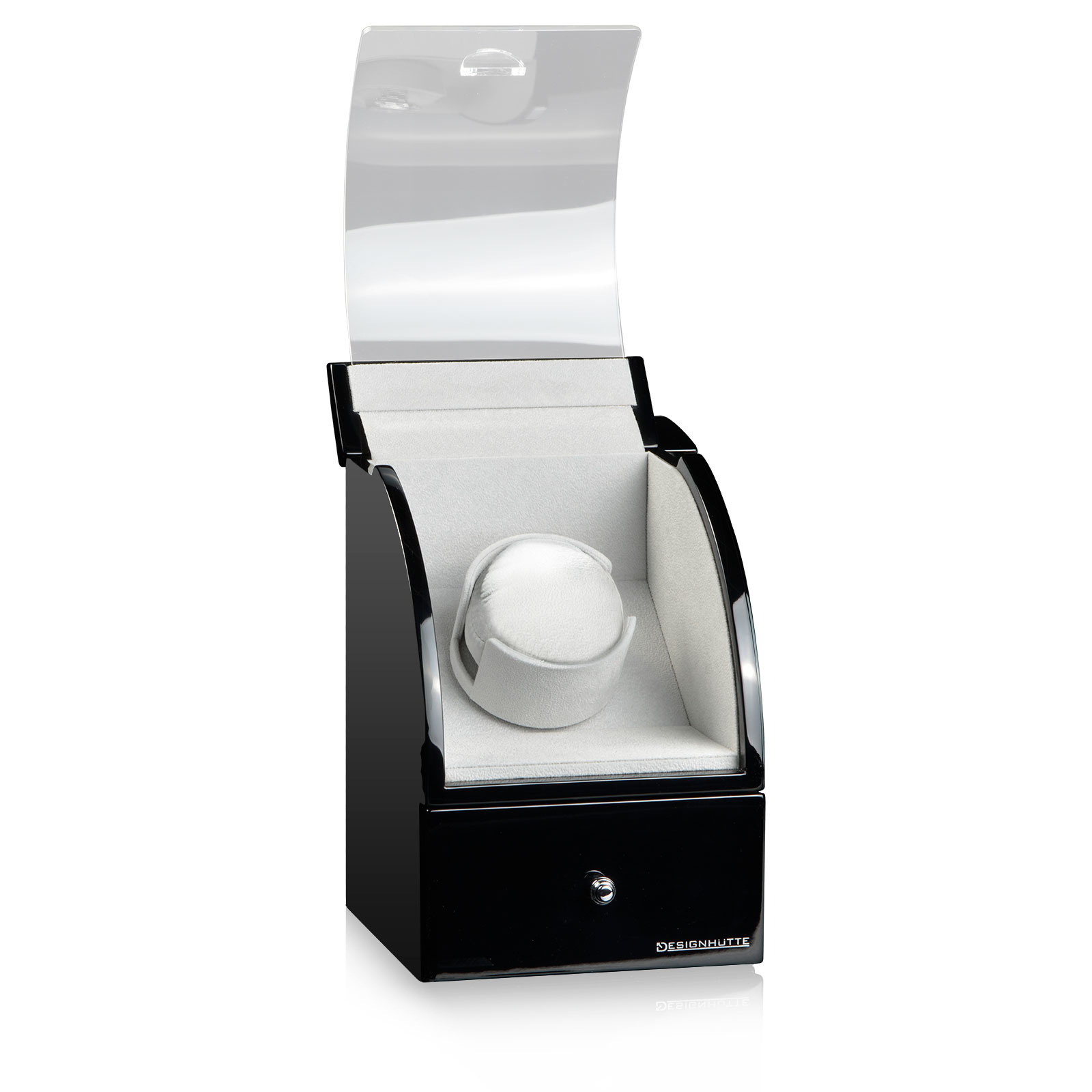 Designhütte  Uhrenbeweger Basel 1 - Schwarz / Grau