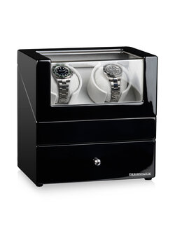 Designhütte Uhrenbeweger San Diego 2 - Schwarz / Grau