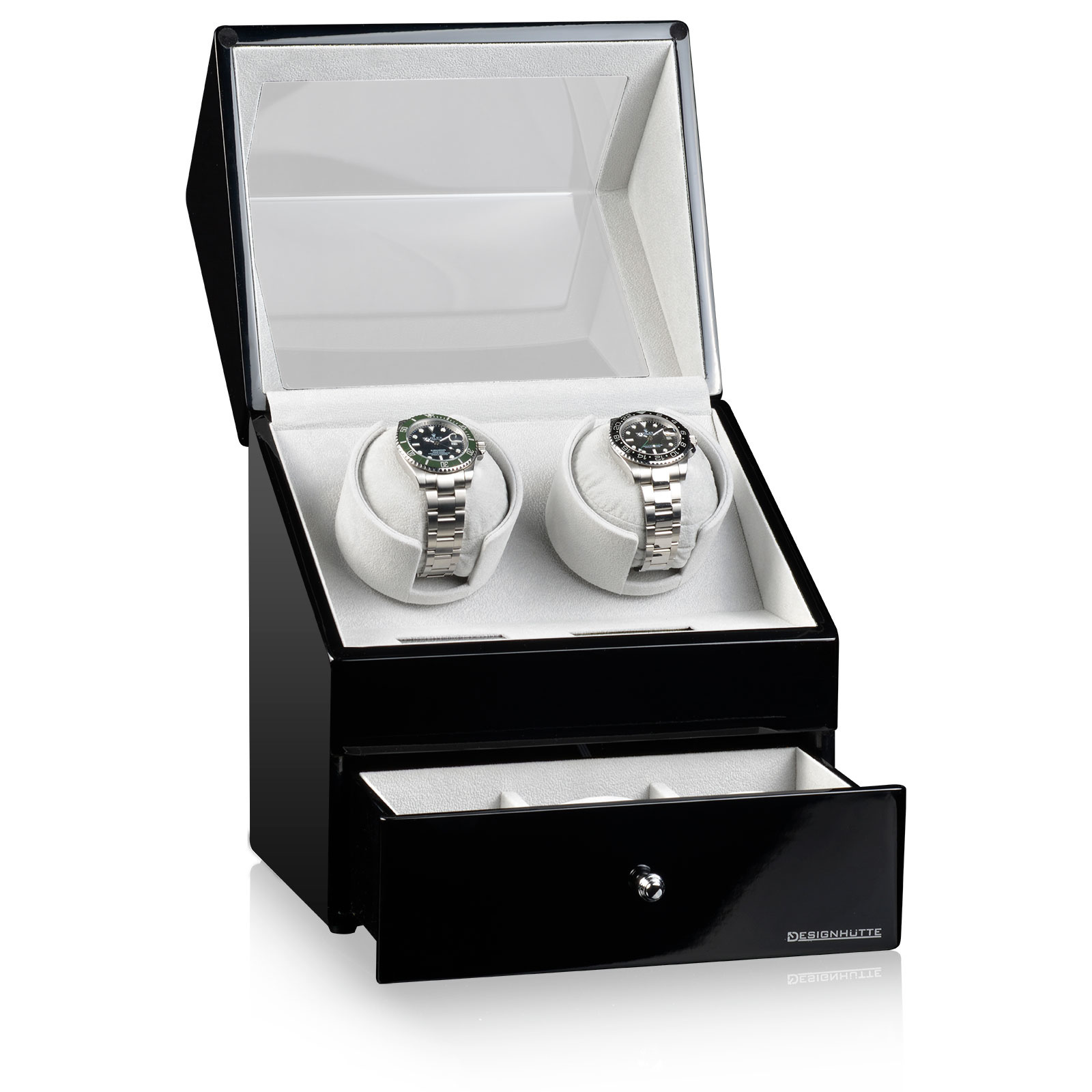 Designhütte  Uhrenbeweger San Diego 2 - Schwarz / Grau