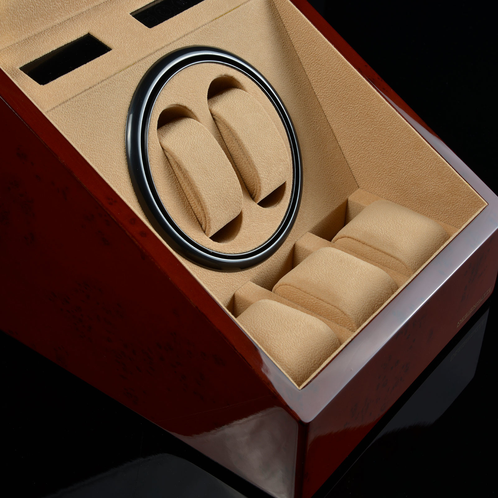 Designhütte Uhrenbeweger Monaco - Wurzelholz