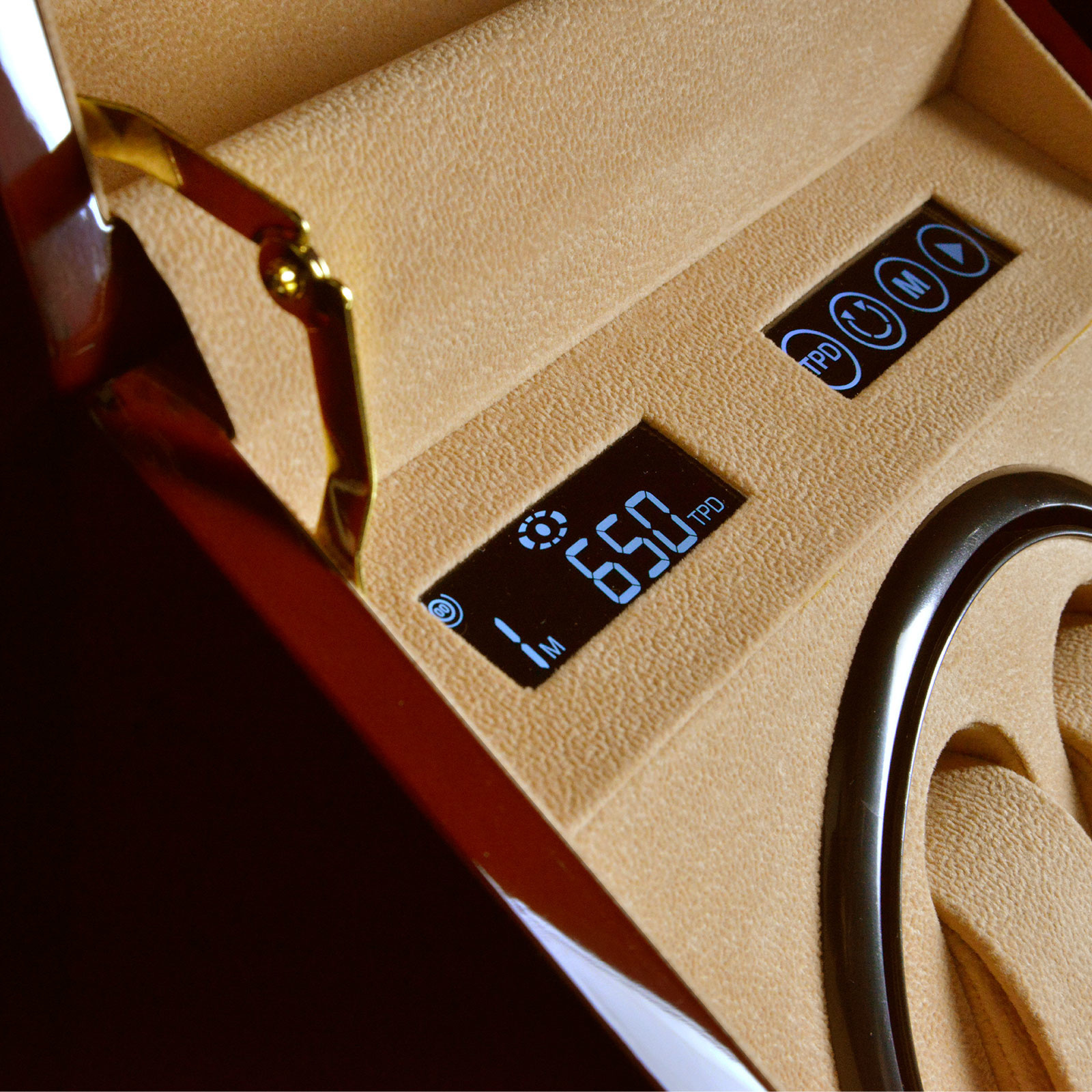 Designhütte Uhrenbeweger Monaco - Wurzelholz