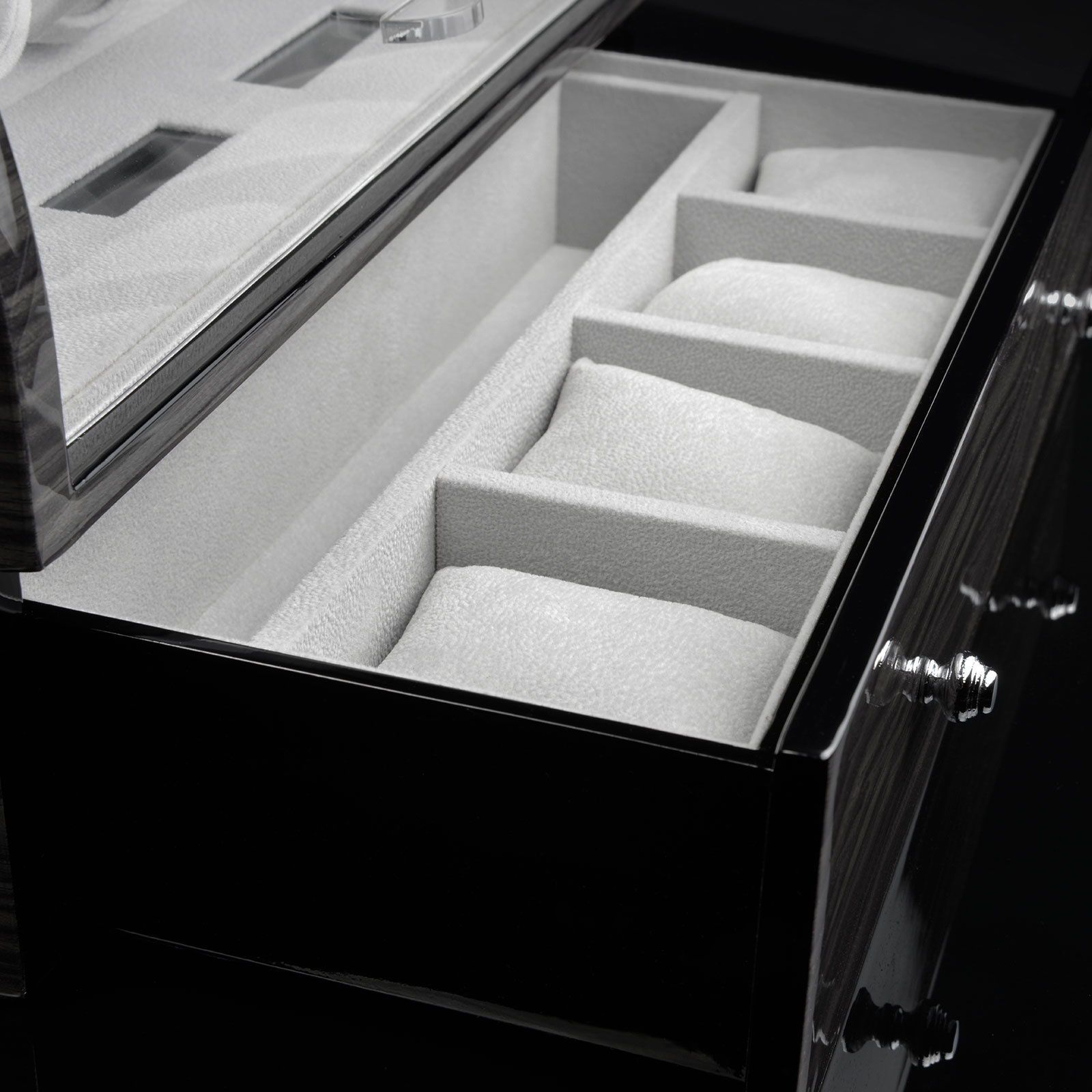 Designhütte  Uhrenbeweger Basel 6 LCD - Dark Oak