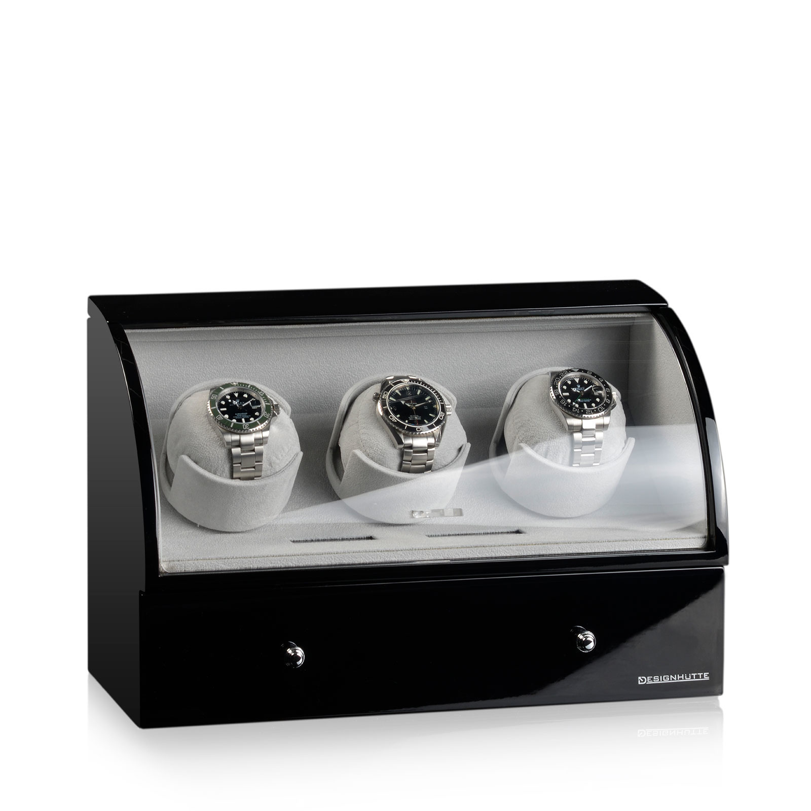 Designhütte  Uhrenbeweger Basel 3 LCD - Schwarz