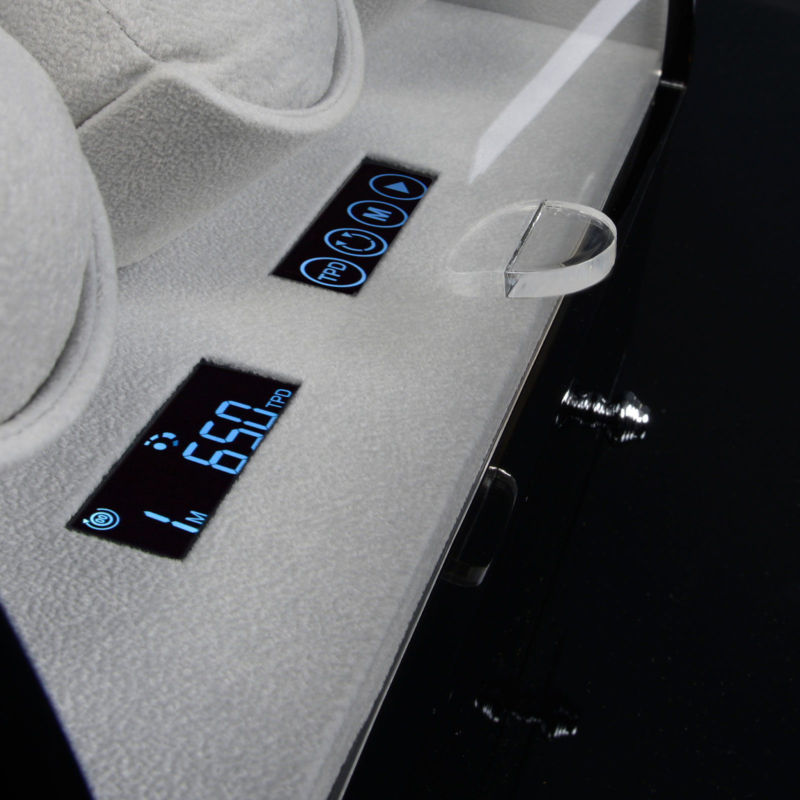 Designhütte  Uhrenbeweger Basel 3 LCD - Schwarz