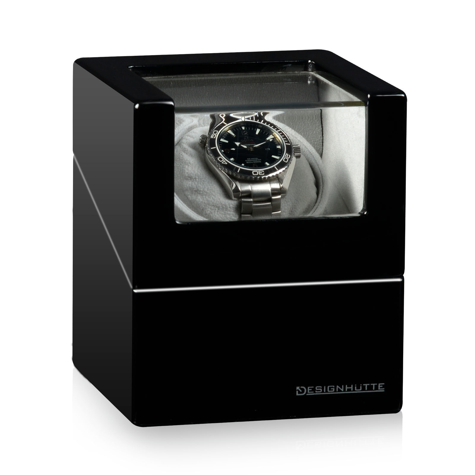 Designhütte Uhrenbeweger San Diego 1 - Schwarz / Grau