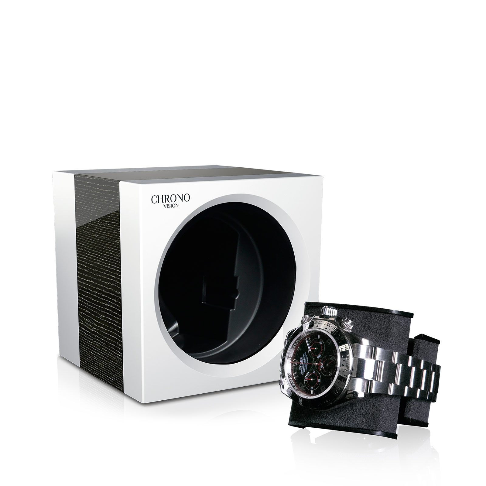 Chronovision  One weiss seidenmatt argento hochglanz