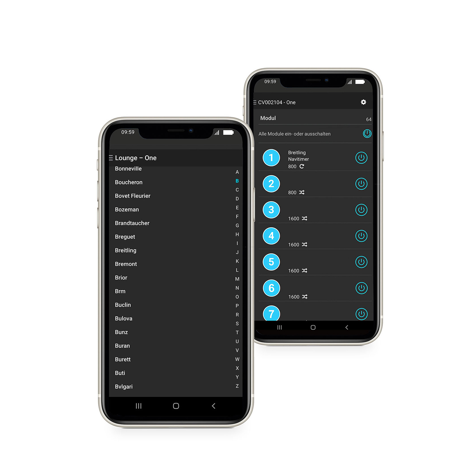 Chronovision  One weiss seidenmatt argento hochglanz