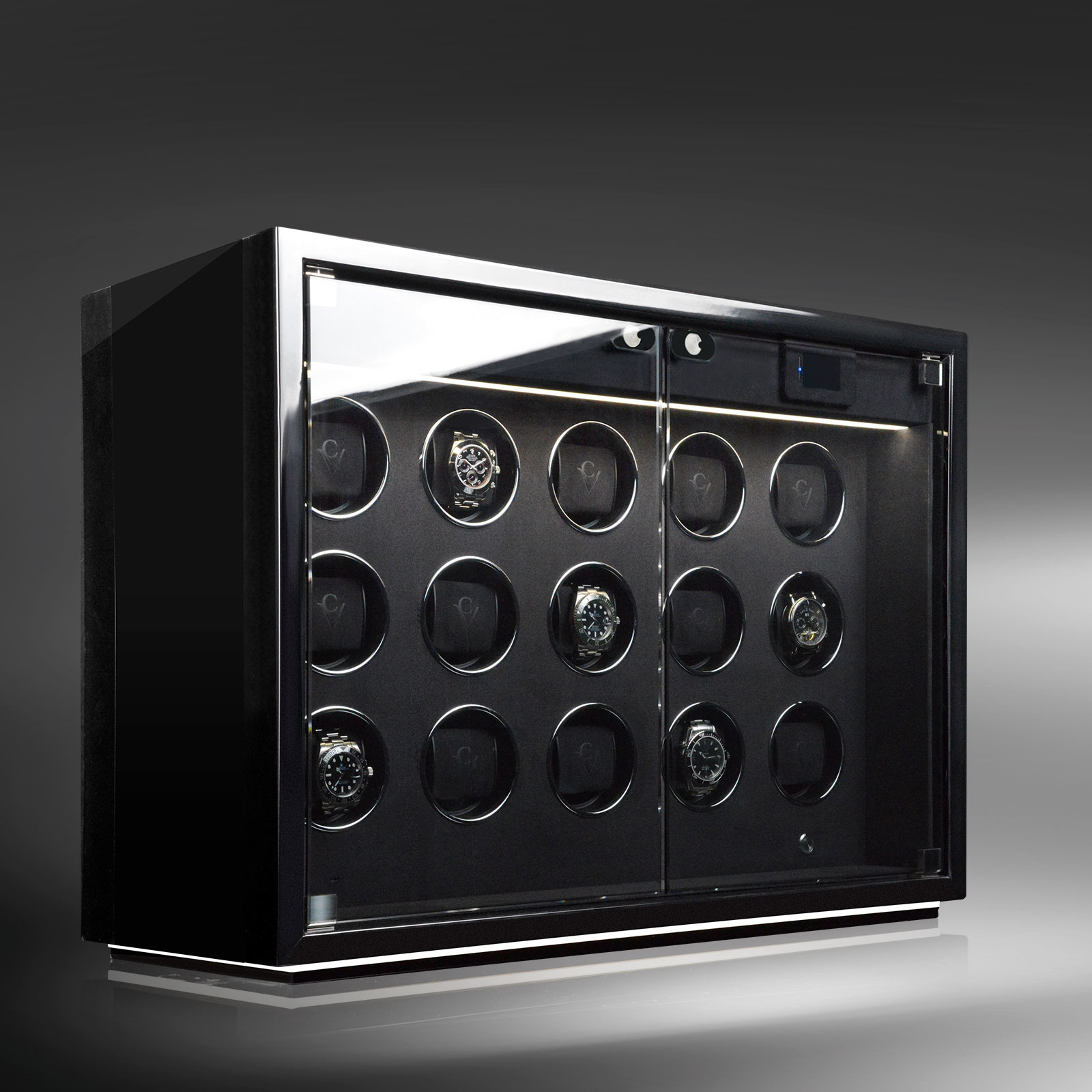 Chronovision Uhrenbeweger Ambiance XV Guard schwarz hochglanz