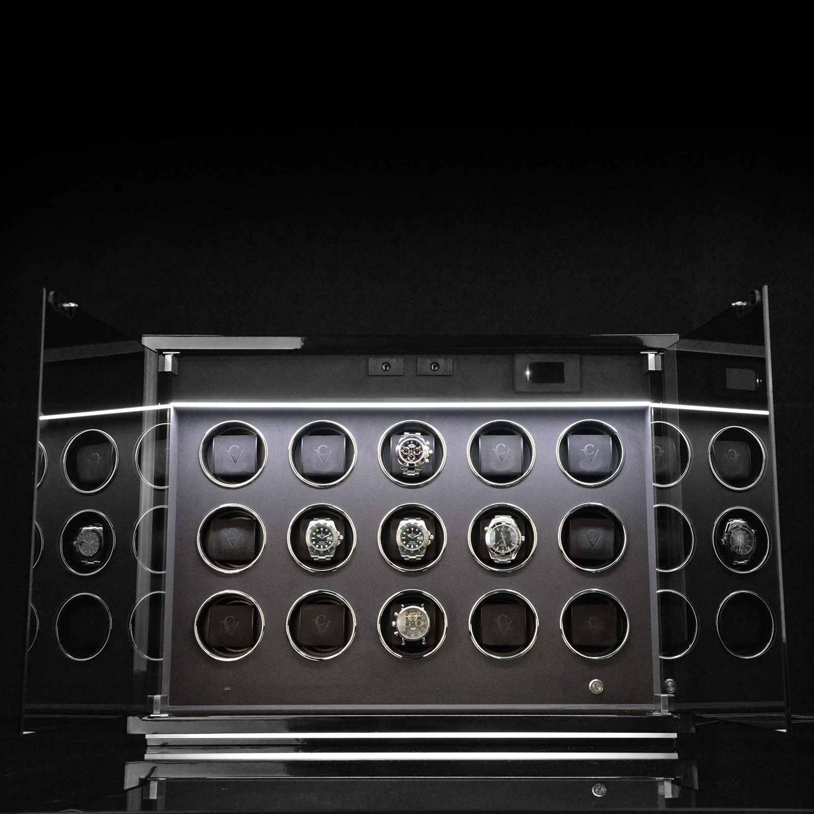 Chronovision Uhrenbeweger Ambiance XV Guard schwarz hochglanz