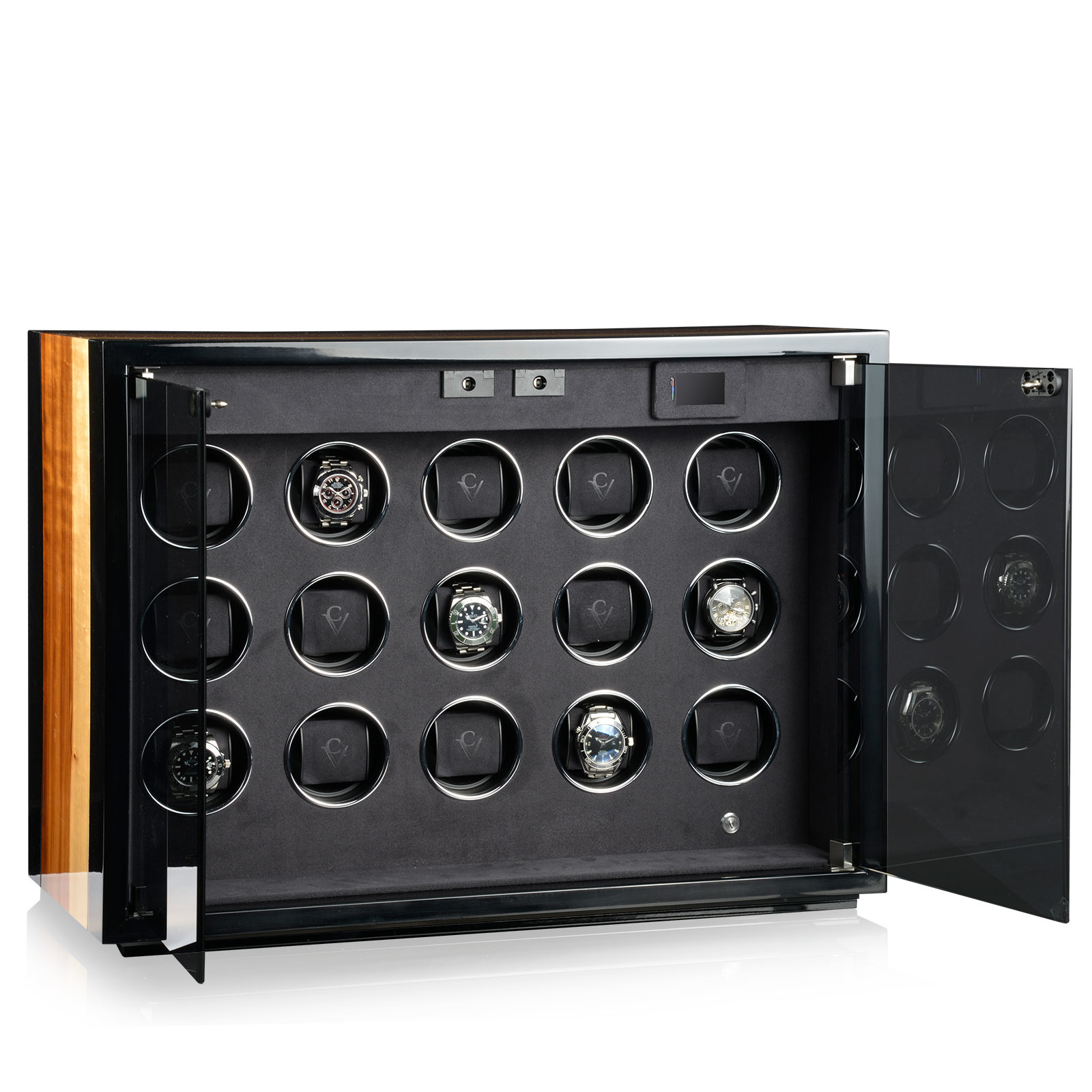 Chronovision  Uhrenbeweger Ambiance XV Guard schwarz hochglanz aurosso hochglanz