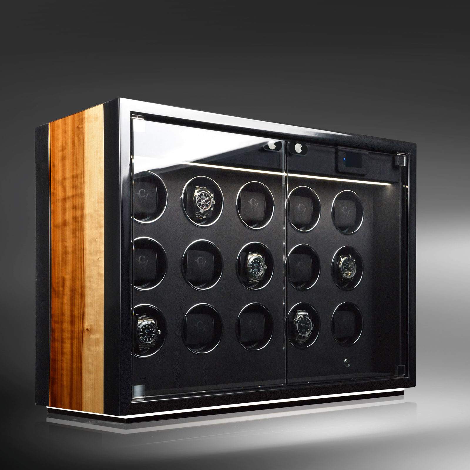 Chronovision  Uhrenbeweger Ambiance XV Guard schwarz hochglanz aurosso hochglanz