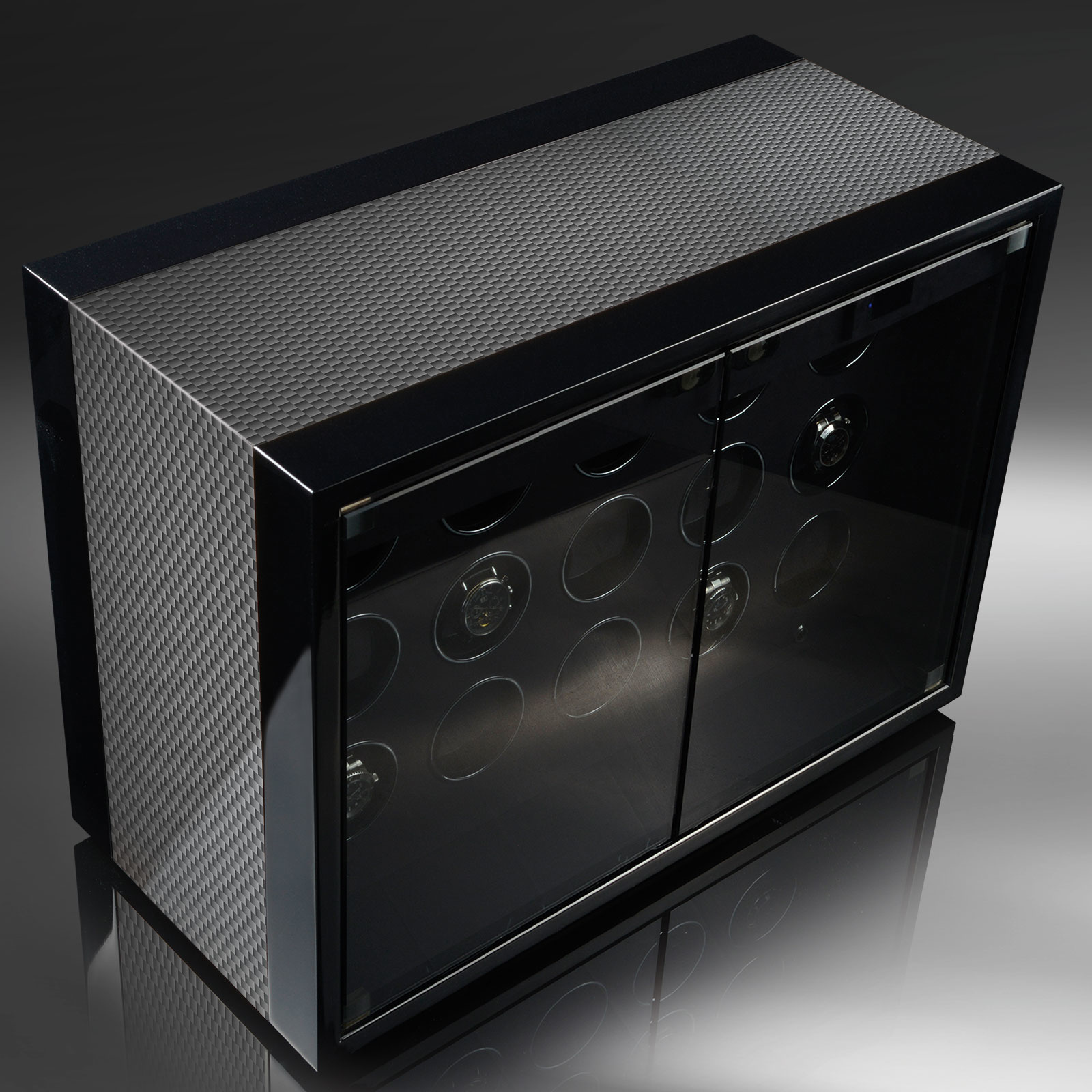 Chronovision  Uhrenbeweger Ambiance XV Guard schwarz hochglanz carbon lack