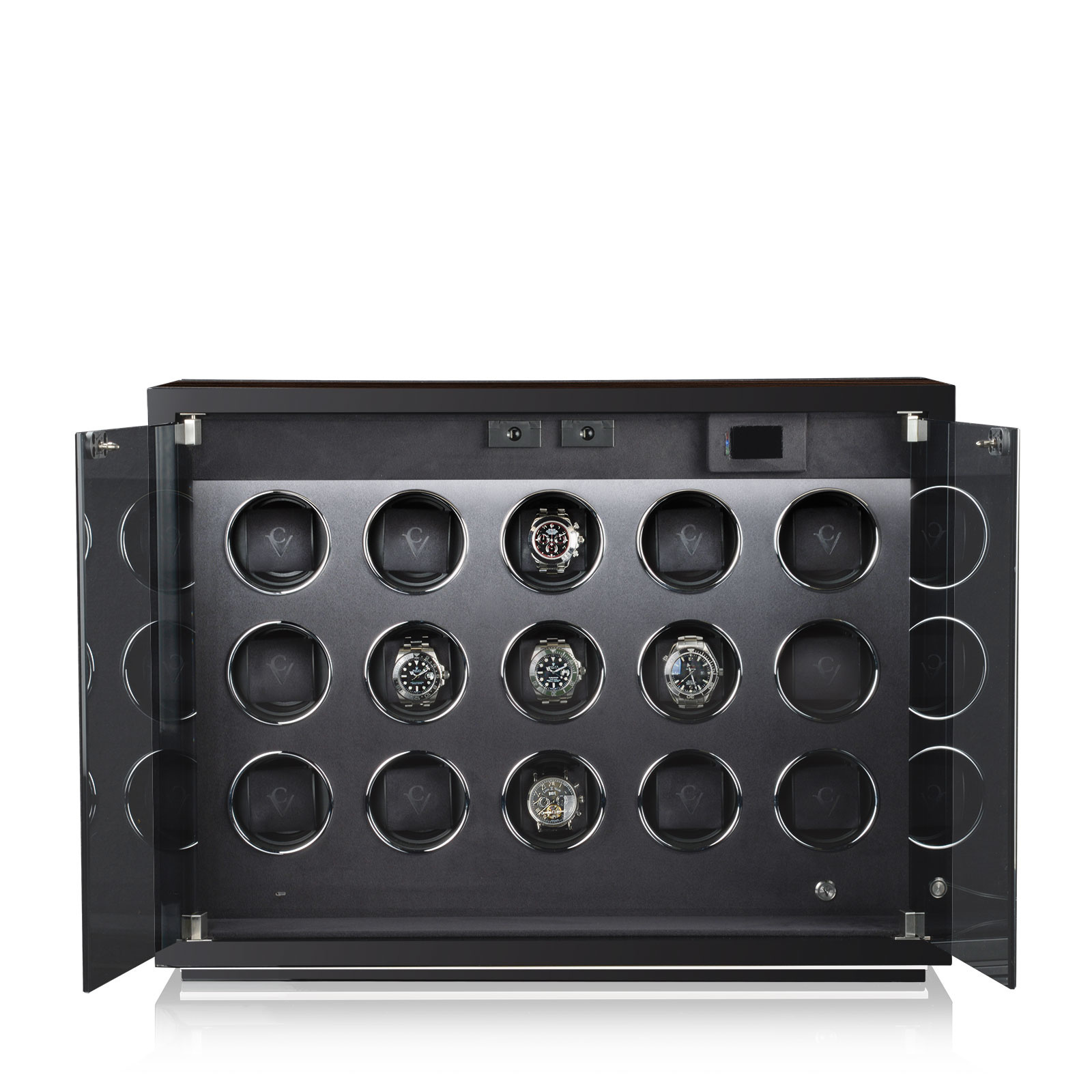 Chronovision Uhrenbeweger Ambiance XV Guard schwarz seidenmatt ebony seidenmatt