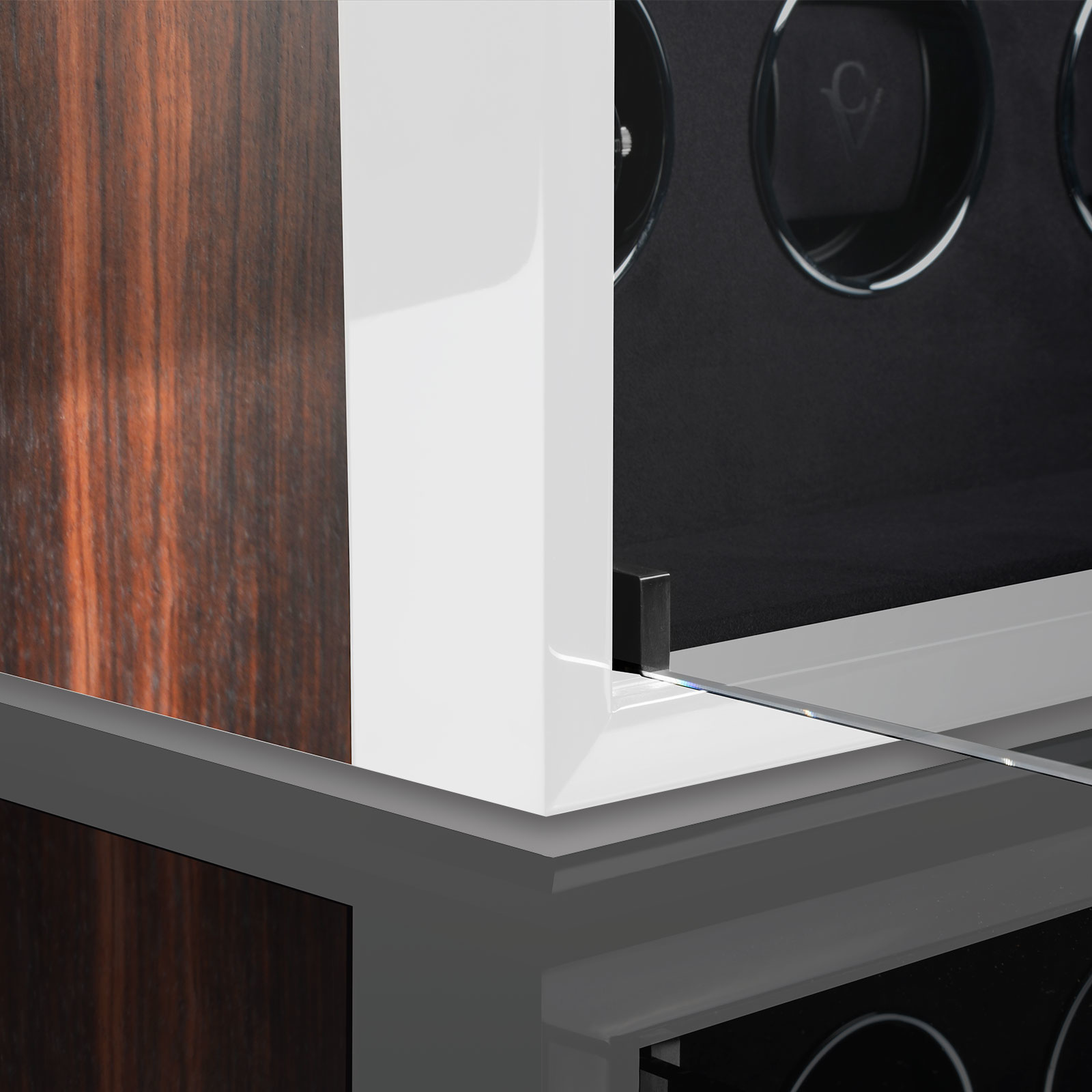 Chronovision  Uhrenbeweger Ambiance XV Guard weiss seidenmatt ebony seidenmatt