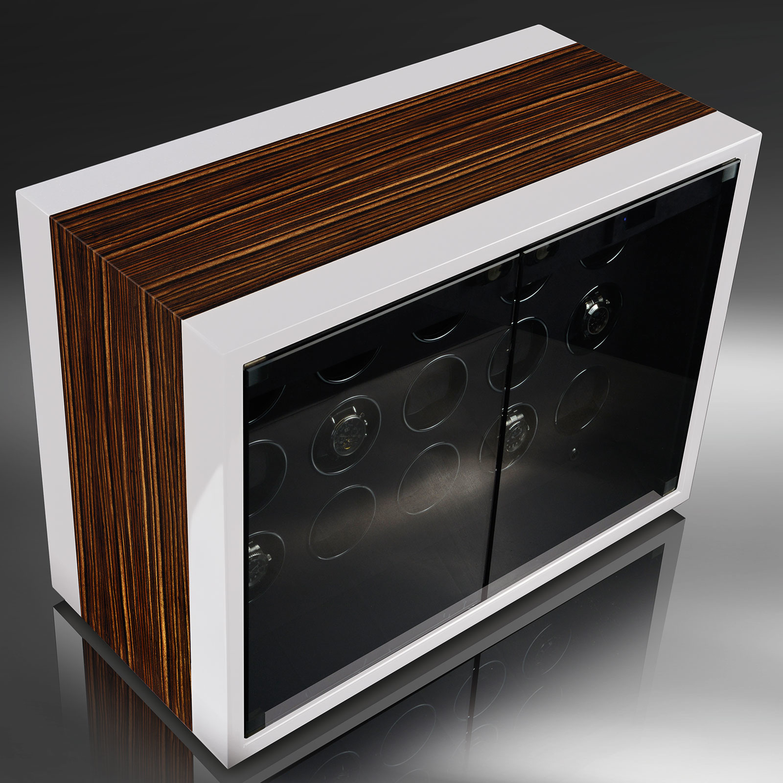 Chronovision  Uhrenbeweger Ambiance XV Guard weiss seidenmatt ebony seidenmatt