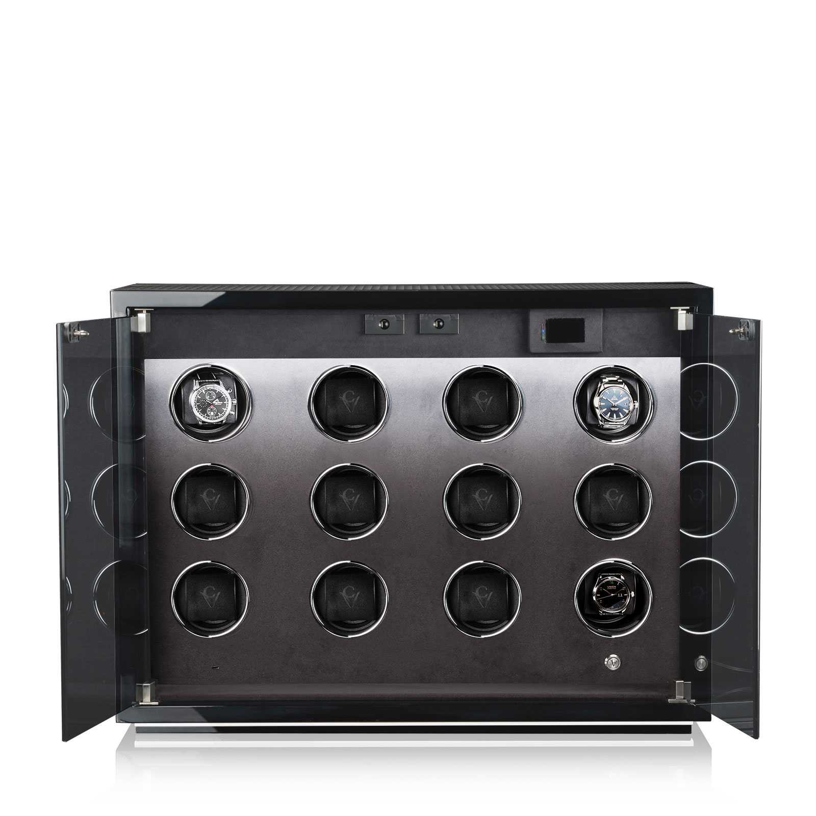 Chronovision Uhrenbeweger Ambiance Xll Guard schwarz hochglant carbon lack