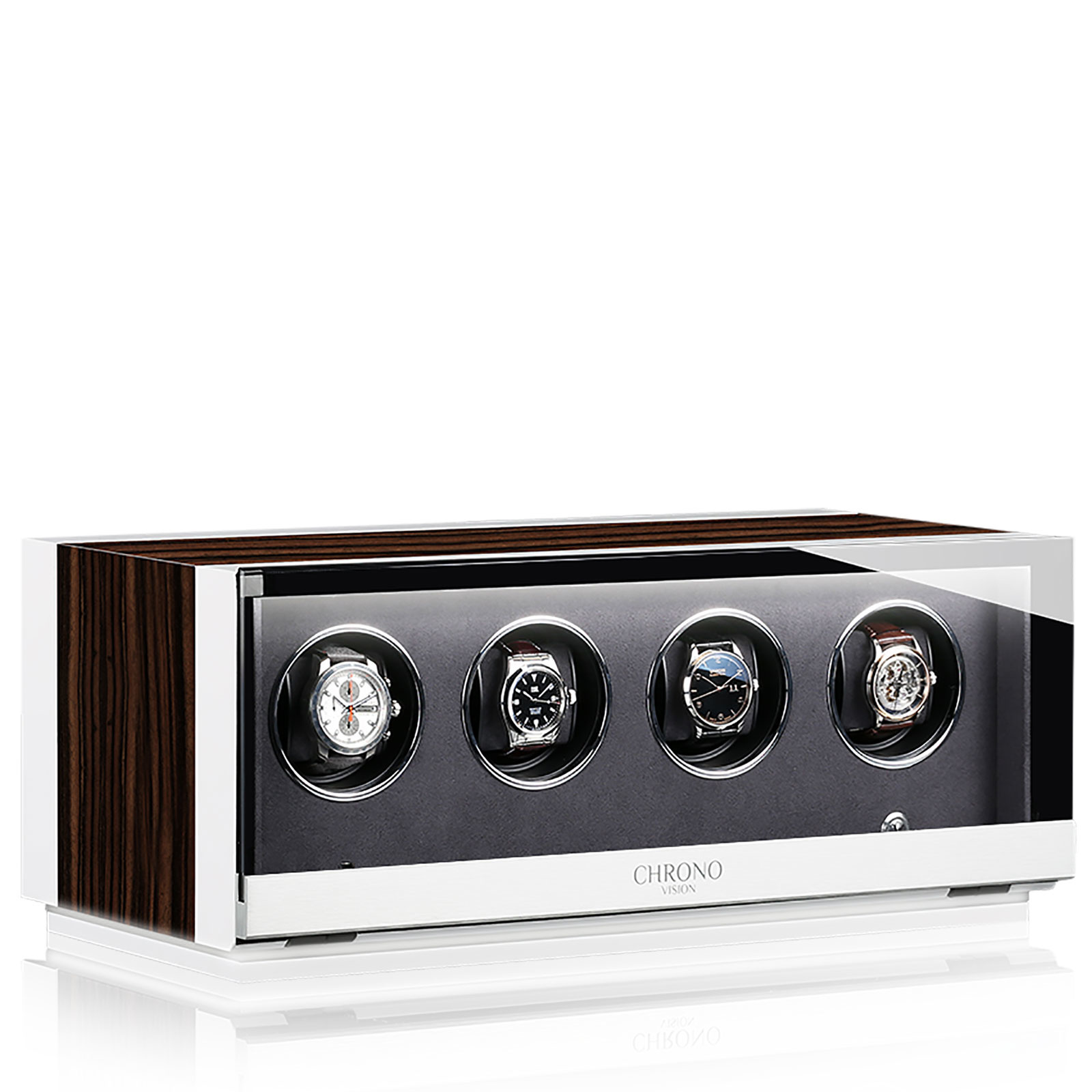 Chronovision Uhrenbeweger Ambiance IV weiss seidenmatt ebony seidenmatt