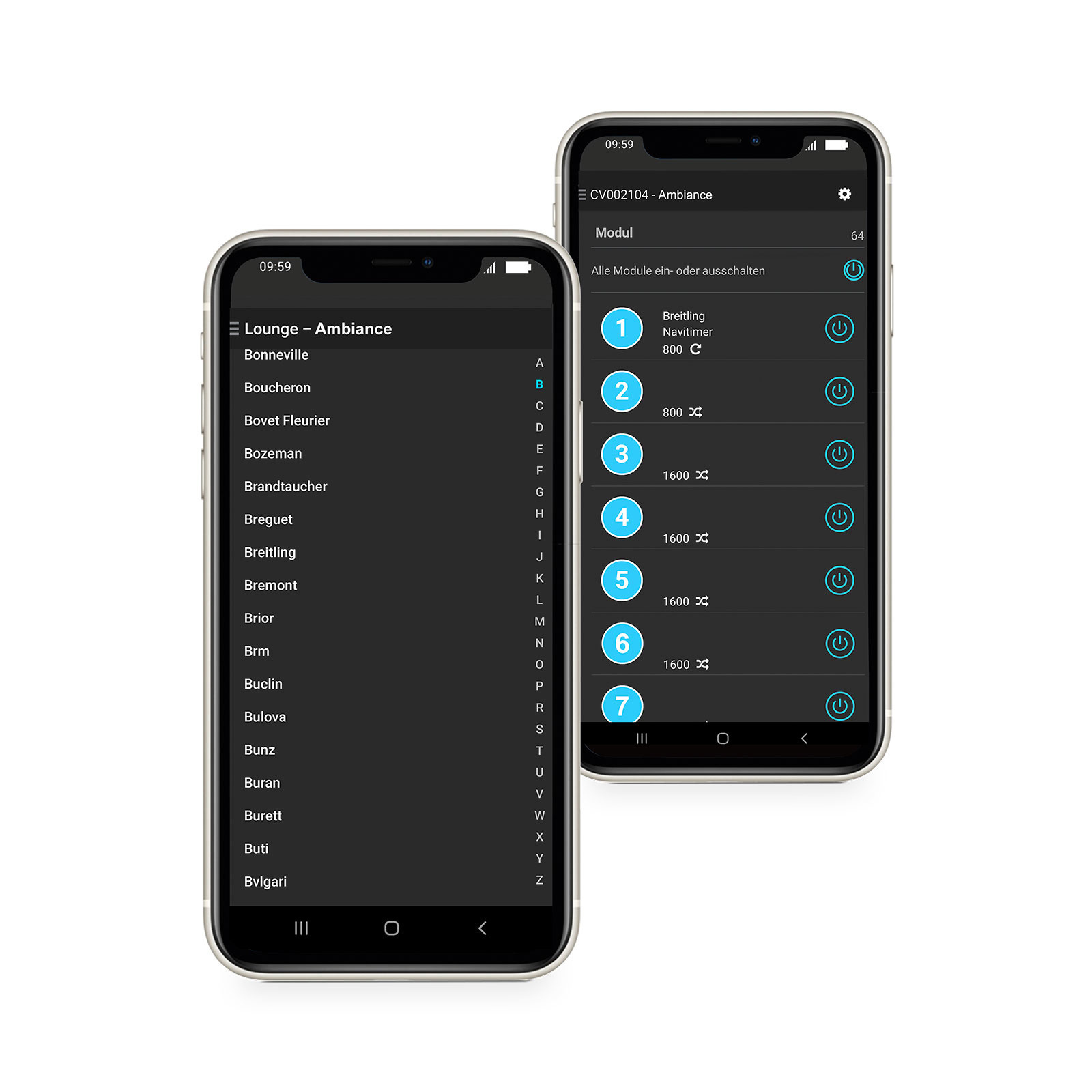 Chronovision Ambiance XII schwarz hochglanz carbon lack