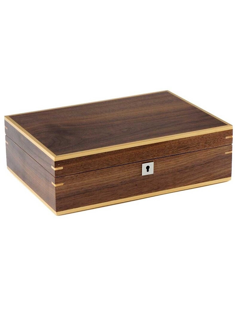 LuxTech  Uhrenbox Walnuss LT-2320-10W für 10 Uhren