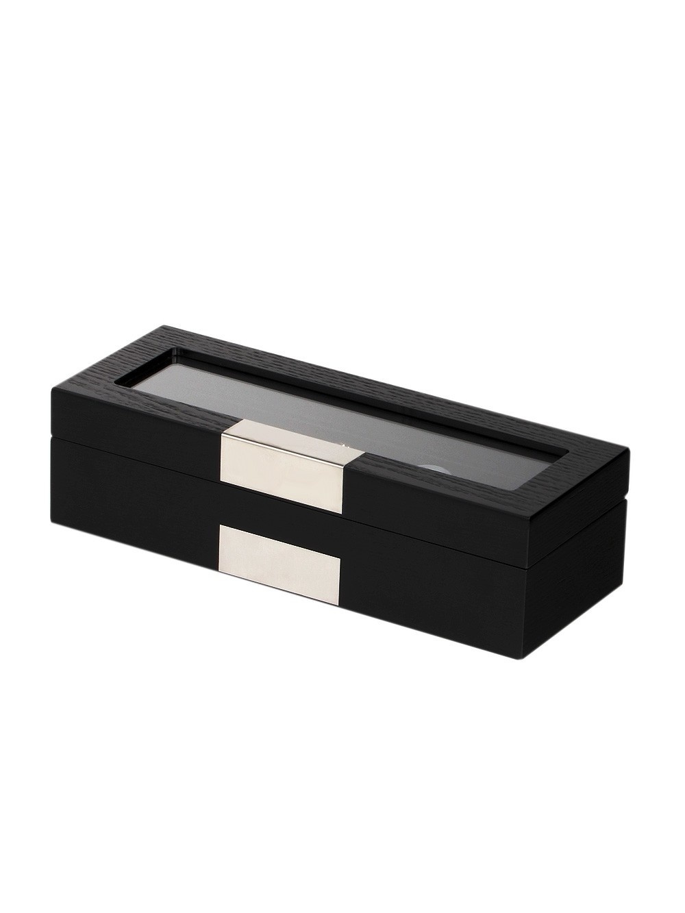 LuxTech  Uhrenbox LT-2350-5BL für 5 Uhren black
