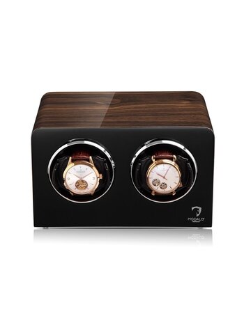 Modalo Uhrenbeweger Inspiration MV4 für 2 Uhren walnuss-schwarz